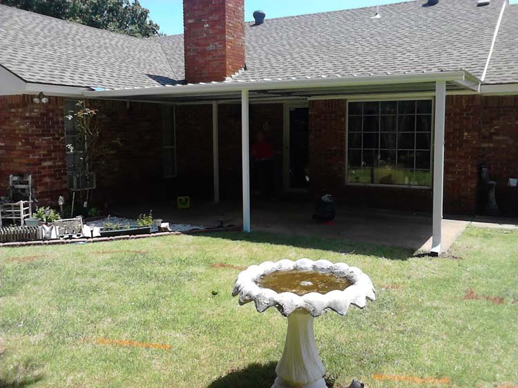 New Patio Roof Installation Project